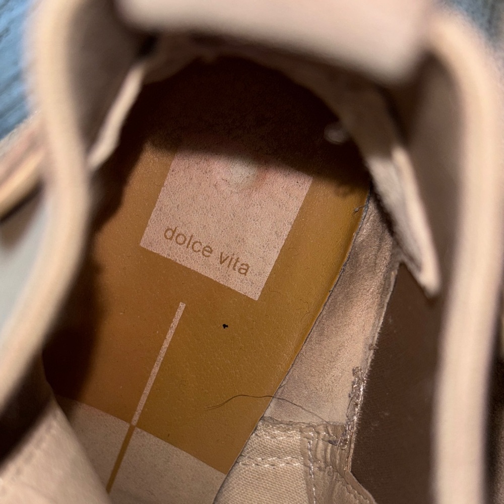 Dolce Vita Suede Ankle Boots in Beige - Picture 2 of 7
